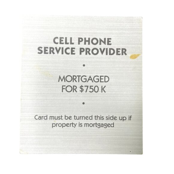 Monopoly Electronic Banking Cell Phone Service Provider  Property u Title Deed C - Picture 2 of 2